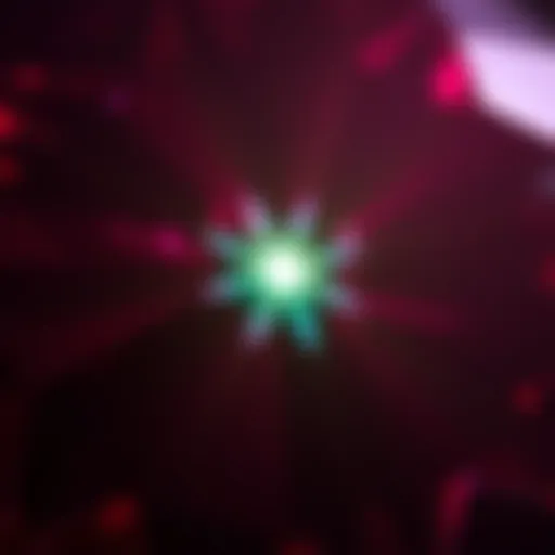 A breathtaking close-up of a star ruby showcasing its unique asterism