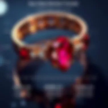 A graphical representation of market trends for star rubies over the years