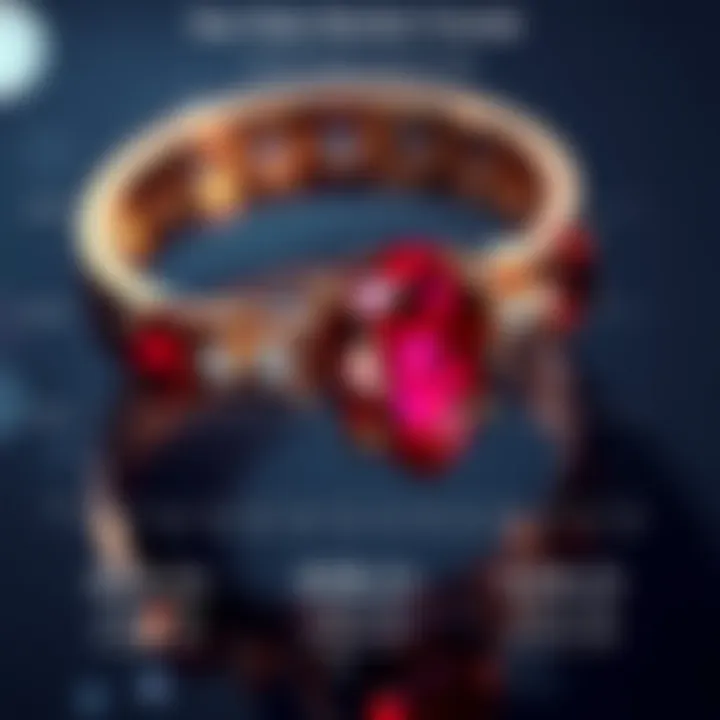 A graphical representation of market trends for star rubies over the years