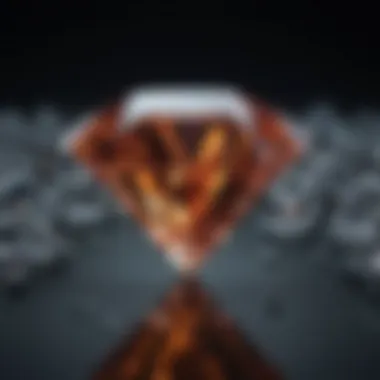 The Intricate Beauty of Diamonds Dazzling diamond facets reflecting light