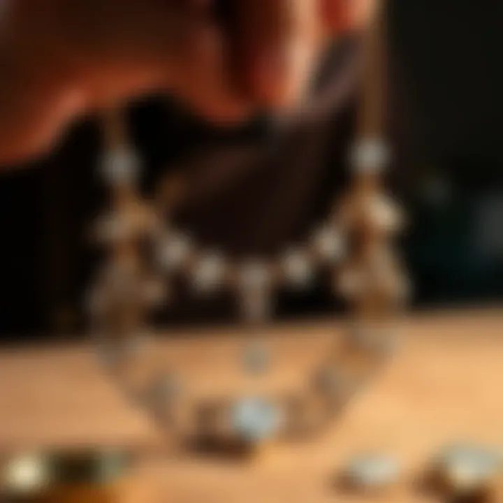 Craftsmanship Behind Meaningful Jewelry Artisan crafting a unique anniversary necklace