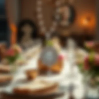 Celebrating Love and Commitment A beautifully arranged table setting for a celebration