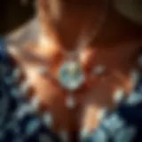 Elegant necklace symbolizing a 50th wedding anniversary