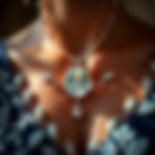 Elegant necklace symbolizing a 50th wedding anniversary