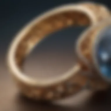 Intricate Design of the Infinity Ring A close-up view of an intricately designed infinity ring showcasing its elegant curves and craftsmanship.