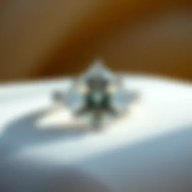 A creative representation of cultural significance associated with trillion diamond rings