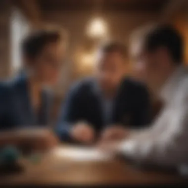 Collaborative Analysis of Certification Two professionals discussing a diamond certificate
