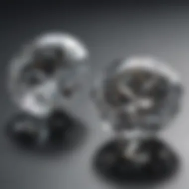 Quality Comparison of Diamonds Comparison of two diamonds highlighting different qualities