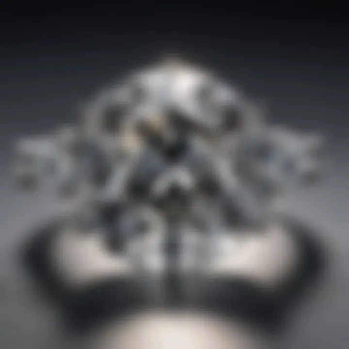 A close-up view of a sparkling diamond set in a ring, highlighting its clarity and brilliance