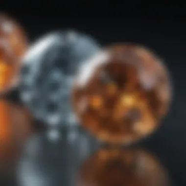 Synthetic and Natural Diamonds Visual representation of synthetic vs natural diamonds