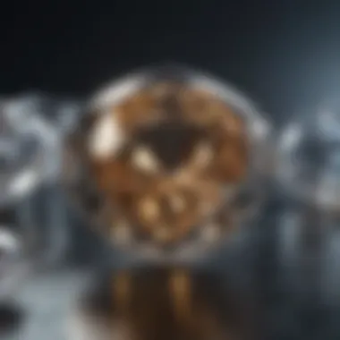 A virtual auction platform showcasing diamond pieces