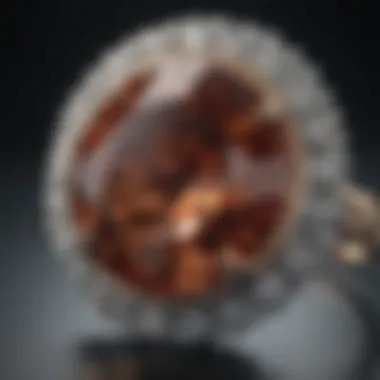 Luxury Jewelry Setting A luxurious jewelry setting accentuating a large diamond
