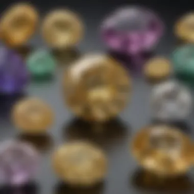 Visual comparison of 10 karat and 14 karat gold composition