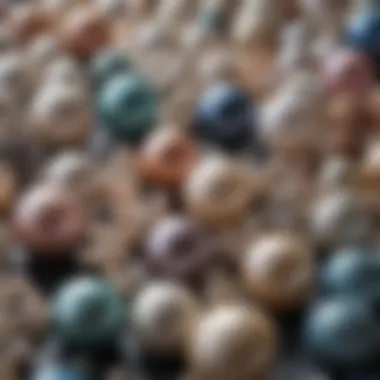 Diverse Types of Pearls: A Visual Collection A variety of pearls displayed on a velvet surface