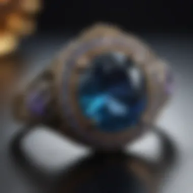 Practical Applications in Ring Settings An elegant display demonstrating the practical applications of various ring settings in securing gemstones.