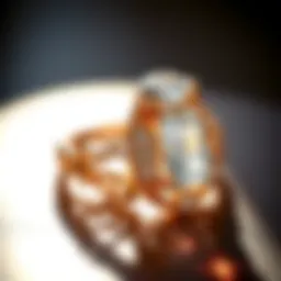 Elegant 10k engagement ring showcasing intricate design