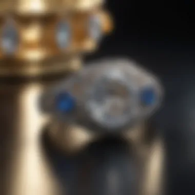 A historical timeline depicting the evolution of engagement rings