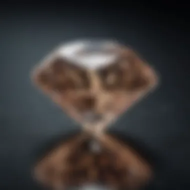 Radiance of a One Carat Diamond A sparkling one carat diamond on a velvet surface