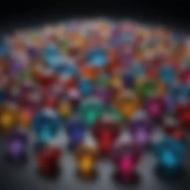 Vibrant Birthstones Collection A vibrant collection of birthstones representing each month