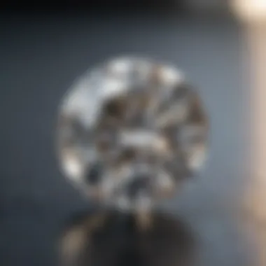 Brilliance of a 10 mm Moissanite Close-up of a sparkling 10 mm moissanite stone showcasing its brilliance