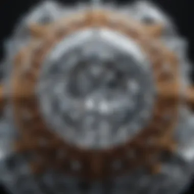 The Intricate Structure of Diamonds Detailed diagram of diamond structure highlighting carbon atoms