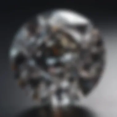 Close-up of a VVS diamond highlighting its clarity and quality