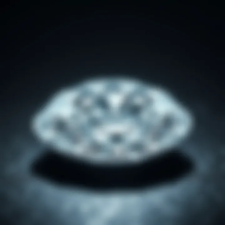 Graph illustrating factors influencing diamond value