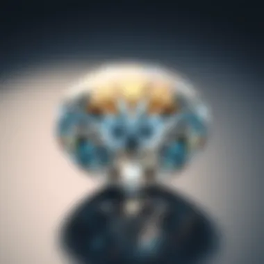 Close-up view of a brilliantly cut diamond reflecting light