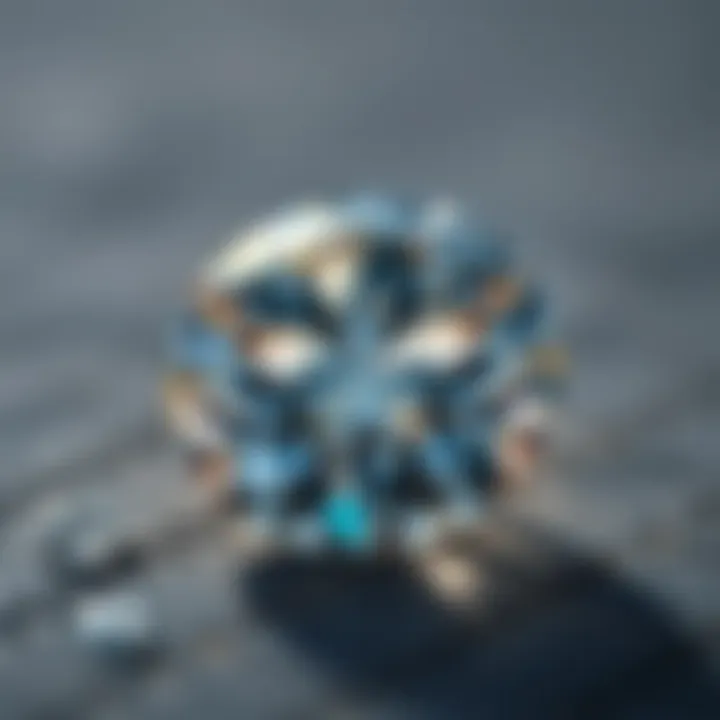 Visual representation of diamond clarity grades