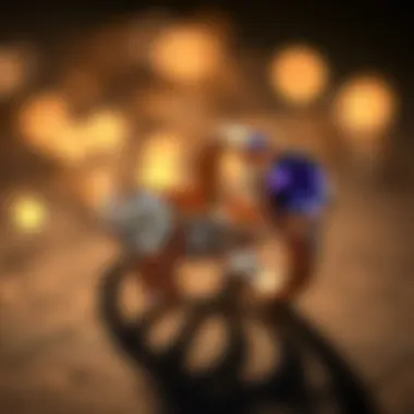 An artistic representation of the emotional connections associated with promise and engagement rings