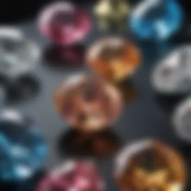 An infographic detailing the color grading scale for diamonds