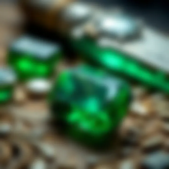 Visual representation of ethical sourcing practices for gemstones