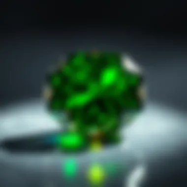 Exquisite green tourmaline gemstone showcasing color depth