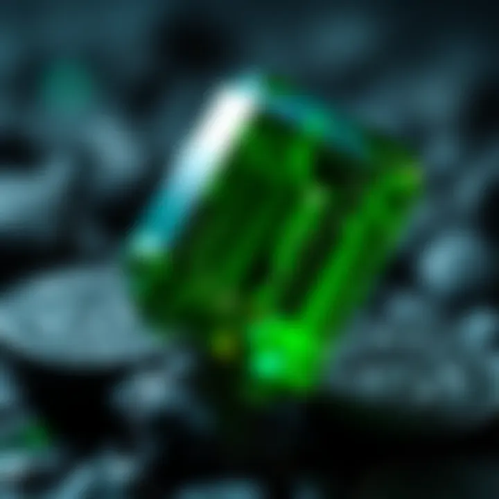 Graph depicting price fluctuations of green tourmaline over time