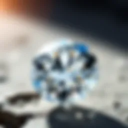 An exquisite Tolkowsky diamond showcasing its brilliance