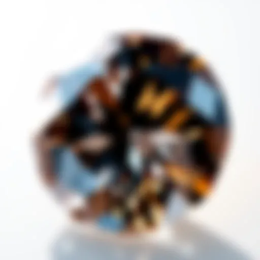 Close-up view of a chocolate diamond highlighting its unique color and brilliance