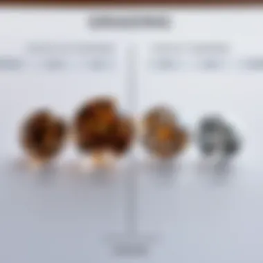 Grading Chocolate Diamonds A chart illustrating the grading of chocolate diamonds compared to traditional diamonds