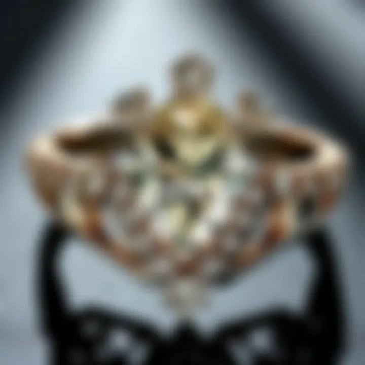 An elegant jewelry design featuring 9 carat chocolate diamonds