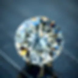 Close-up view of a VVS diamond showcasing exceptional clarity