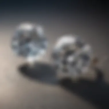 Ethical Sourcing: Moissanite vs. Diamond An infographic illustrating the ethical sourcing of moissanite versus traditional diamond mining