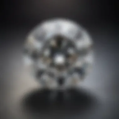 A close-up of a brilliant moissanite gemstone showcasing its sparkle and clarity