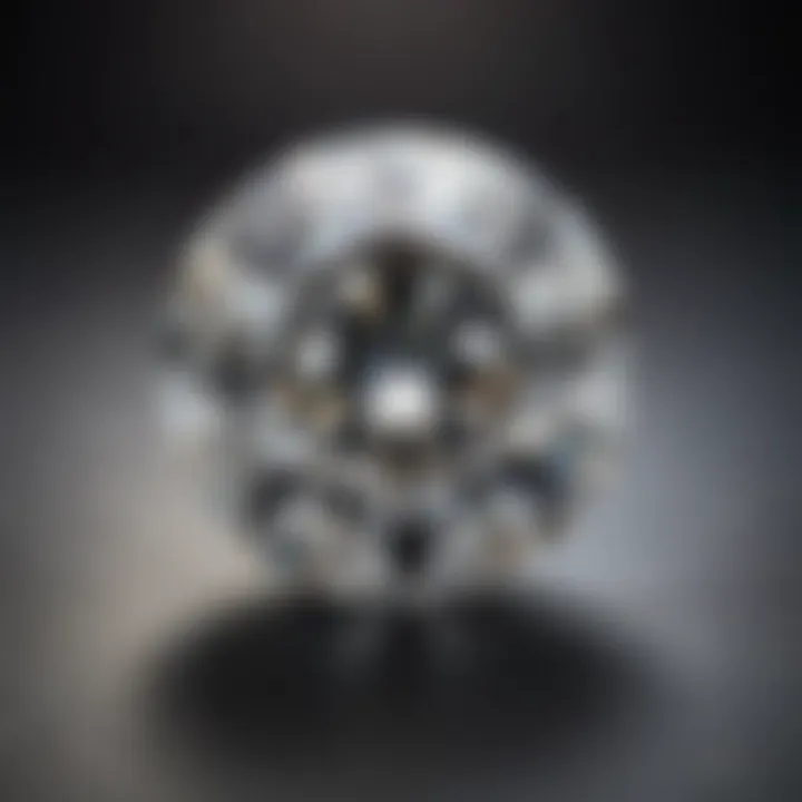 A close-up of a brilliant moissanite gemstone showcasing its sparkle and clarity